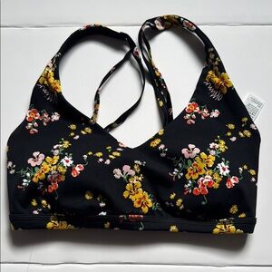 Aerie Floral Black sports bra